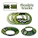 TEEHOME Dinosaur Track Toy Sets New Update Bridge Create A Road with 142 Pcs Flexible Tracks | Jurassic World Dinosaur Race Car Toys for Kids | Great Gift for The Birthday for Children Aged 3+