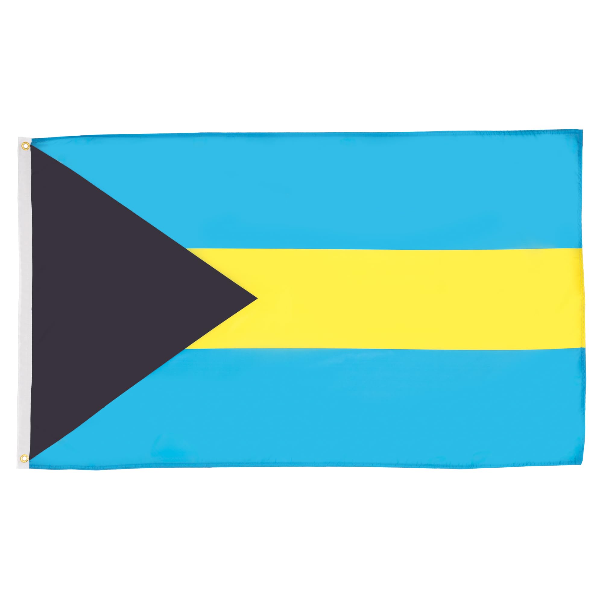 AZ FLAG - Bahamas Flag - 2x3 Ft - 100D Polyester Bahamian Banner with Two Metal Grommets - Fade Resistant - Vivid Colors - 2' x 3' Feet - 90x60 Cm — image 1