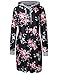 AMZ PLUS Plus Size Long Sleeve Floral Sweater Dress With Pocket Pullover Hoodies For Women