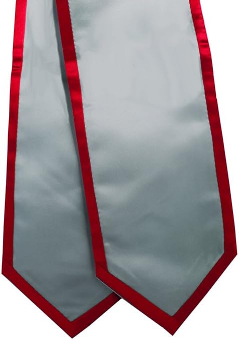 Graduation Honor Stoles Silver w/Trim