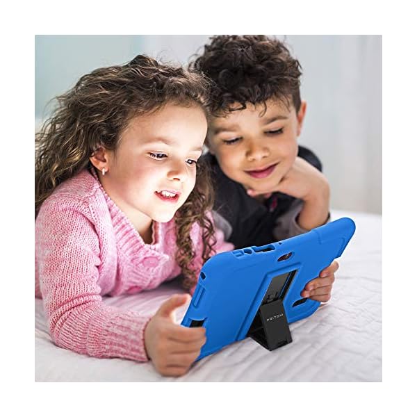 Pritom-7-inch-Kids-Tablet-Quad-Core-Android16GB-ROM-WiFiBluetoothDual-Camera-EducationlGamesParental-ControlKids-Software-Pre-Installed-with-Kids-Tablet-Case-Dark-Blue PRITOM Kids Tablets 7 Inch, WiFi Tablets for Children, Android 10, 32GB ROM,Toddler Tablet, BT, Dual Camera, Parental…