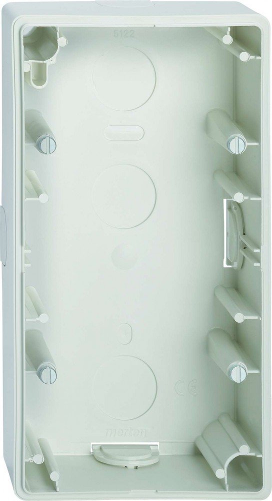 Merten 512219 Surface-Mounted housing, 2fach, Polar White, M-SMART, M1, ARTEC, OCTOCOLOR