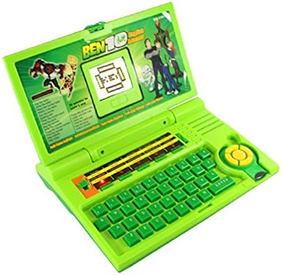 Scrazy Scrazy Ben 10 English Learner Laptop for Kids 20 Activities (Green)