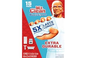 Extra Durable Cleaning Eraser Sponges, 15 Pack - Multipurpose Melamine Foam Scrubbers for Stubborn Stains, Dirt, Grime Remova