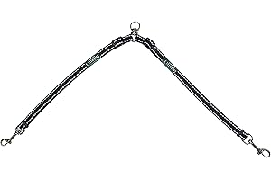 Caldwell's Pet Supply Co. Leash Coupler, Two Dog Leash Splitter to Split Leashes for Walking 2 Dogs, Tangle Free Double Dog Leashes Connector, Adjustable Attachment for Small or Medium Dogs