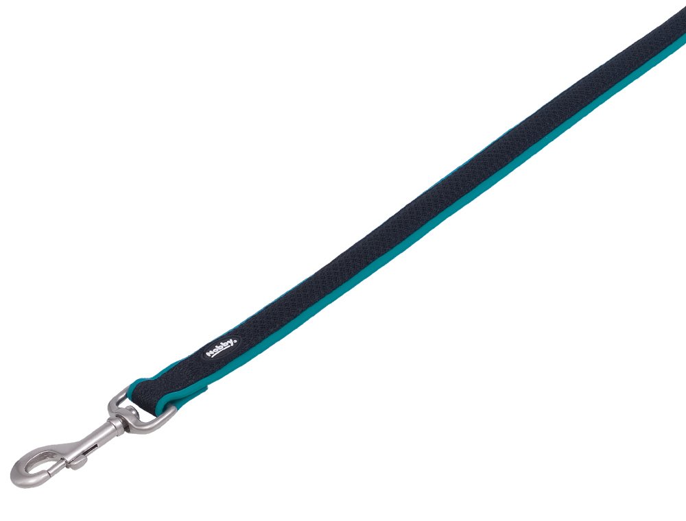 Nobby Preno Mesh Dog Lead, 120 cm/25 - 35 mm, Turquoise