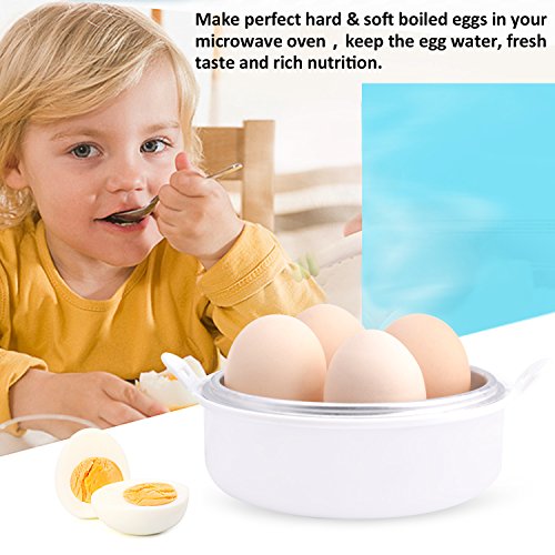 MICOOK Microwave Egg Cooker, Microwave Egg Boiler with Safe Buckle and