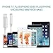 Lightning Adapter[2-Pack],Lightning Connector to 3.5mm Headphone Earphone Extender Jack Adapter Convenient and Suitable for iPhone 6/6s/7/7 Plus- White