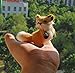 nanguawu Little Fox Standing Fengshui Learning Resources Miniature Plush Stuffed Animal Toy