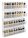 TQVAI 4 Tier Wall Mount Spice Rack Organizer Large Kitchen Spice Storage Shelf, White