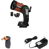 Celestron - NexStar 6SE Telescope - Computerized Telescope &amp; SkyPortal WiFi Module - Control Your Celestron Computerized Telescope via Smartphone &amp; 18778 AC Adapter (Black)
