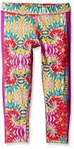 PUMA Big Girls' Active Legging Capri, Swirl, 7 (Small)