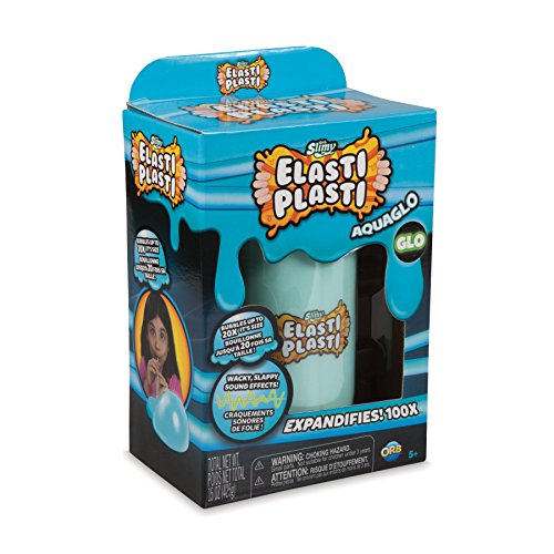 The Orb Factory Orbslimy Elasti Plasti Aquaglo Slime Compound Blue 504" X 327" X 787"