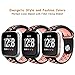 DEKER Bands Compatible with Fitbit Versa/Versa Lite/SE Smartwatch Bands, Breathable Soft Silicone Adjustable Replacement Bracelet Strap Wristbands (Small 5.5-6.7