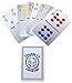 Double 12 Domino Playing Cards, 91 Travel-Sized Domino Cards with Color Dots and Numbers, Great for Mexican Train