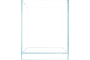 HIRO Aquatics Nano Tall Rimless Aquarium Low Iron Frameless Fish Tank, Extra Clear with Floating Air Style, for Aquariums or Terrariums