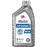 Mobil Full Synthetic Motor Oil 5W-30, 1 Quart