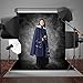 econious Photo Backdrop, 5x7ft Retro Art Black Grey Portrait Backdrop for Studio Props Photo Backdrop