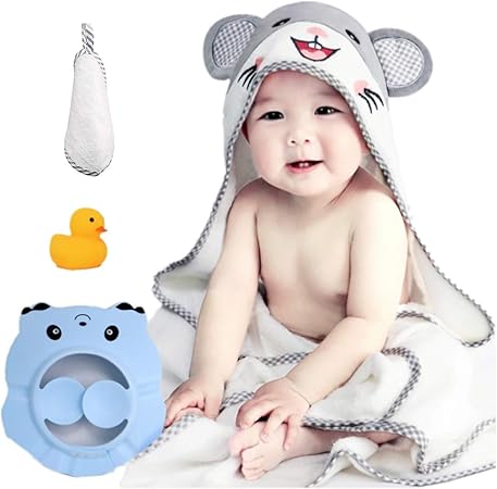 thick hooded baby towels