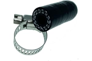 Bekelan 1/4" (6.5mm) Black Universal Reinforced Silicone Coolant Cap With Clamp For bypass heater Vacuum Water Port Protective End Cap Kit