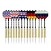 VENNOBIA Darts, 15 Pieces Steel Tip Darts Set 18 Grams with Flghts Aluminum Shafts,Brass Barrels and Dart Sharpener