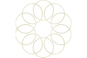 10 3 Inch Gold Dream Catcher Metal Rings Hoops Macrame for Dreamcatchers and Crafts