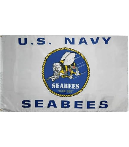 Amazon.com : Trade Winds U.S. Navy Seabees Can Do White Premium