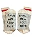 4 Pairs Christmas IF You Can Red This PLEASE Bring Me A Glass Of Wine Beer Unisex Socks Set