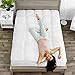 Bare Home Twin Extra Long Microplush Mattress Topper - Pillow Top Reversible - Mattress Cover - Dual Sided All-Season - 8