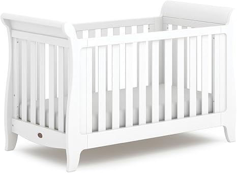 boori sleigh cot white