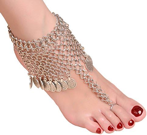 YiyiLai Simple Leaf Beaded Alloy Barefoot Sandals Anklet Ankle Chain