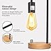 Oneach Industrial Floor Lamp for Living Room LED Metal Standing Lamp 64”H for Bedroom ETL Listed Black (08)