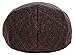 Men's Classic Newsboy Cap, Flat Ivy Hat, Snap Brim Herringbone Tweed Cap