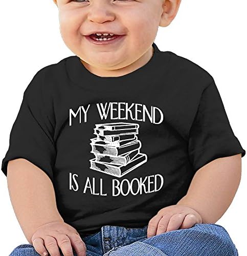 Baby's My Weekend Is All Booked T-srhits Little Boy's &amp; Girl's Black Size 18 Months (6-24 Months)