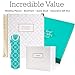 Wedding Planner Gift Set for The Bride to Be: 9x11 Hardcover Wedding Planner and Organizer, Gift Box, Guest Book, Clip-in Bookmark, Planning Stickers, Business Card Holder, and Pocket Folders (Gold)