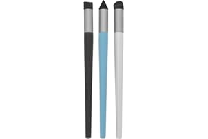 SEWACC 3PCS Soft Head Blending Brushes for Drawing Oil Pastel Tools Artists Blending Sponge Pens for Smudging and
