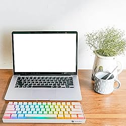 GK GAMAKAY MK61 RGB Pudding Keyboard, 61 Keys