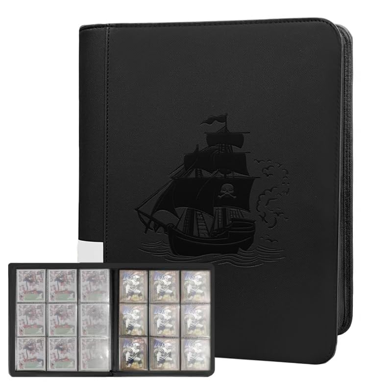 Toploader Binder 3" x 4" Inch 360 Cards 9 Pocket Paper Cover Ideal for Preservation and Cleanliness Perfect for Collectors Storage and Organizing Trading Cards Sports Cards and More