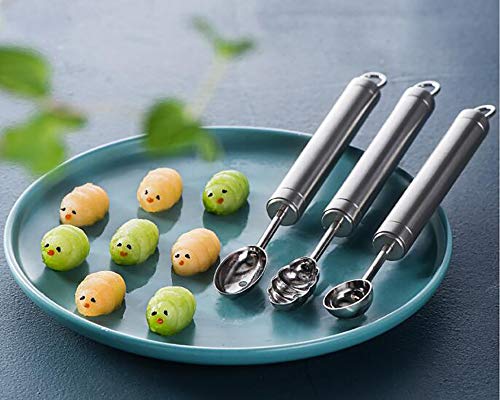 Stainless Steel Melon Ball Scooper, Caterpillar-Shaped Baller, Vegetable Cutter, Fruit Scooper, Funny Kitchen Fruit Tool