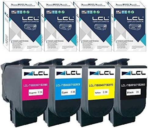 Lcl Cartouche De Toner Compatible 71b0010 71b0020 71b0030 71b0040 71b20k0 71b20c0 71b20m0 71b20y0 Cs317dn Cx317dn Cs417dn Cx417de Cs517de Cx517de K C M Y Remplacement Pour Lexmark Amazon Fr Fournitures De Bureau