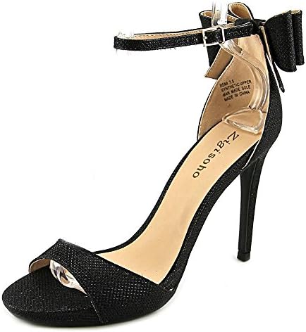 ZIGI SOHO Womens Remi Open Toe Special Occasion Ankle Strappy Sandals Black 8.0