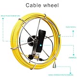 Pipe Sewer Inspection Camera Anysun Waterproof IP68 30M Drain Industrial Endoscope Video Inspection System 7 Inch LCD Monitor 1000TVL CCD DVR Recorder Video Snake Camera Cable for PIC30 PIC20