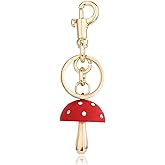 YRMLYMOP Mushroom Keychain Cute Keychain Purse Charms Car Keys Decor Accessories Charms Food Charm Mushroom Gifts
