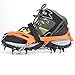 Lixada 1 Pair 12 Teeth Claws Crampons Non-slip Shoes Cover Stainless Steel Chain Outdoor Ski Ice Snow Hiking Climbing
