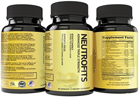 Triple Strength Natural Brain Function Support for Energy, Focus, Memory & Clarity - Physician Formulated - with Ginseng, Rhodiola Rosea, Vitamin B's, Spirulina & More - Made in USA