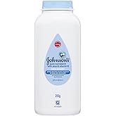 Johnson's Baby Powder with Naturally Derived Cornstarch Aloe & Vitamin E, Hypoallergenic, 9 oz