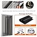 MangGou Magnetic Screen Door,Heavy Duty Mesh Screen Door,Full Frame Velcro,Magic Retractable Mesh Curtain,Keep Fly Mosquitos Bug Insect Out Screen,Close Automaticlly,Fits Door Openings up to 34