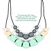 Silicone Teething Necklace - Silicone Beads Teether Necklace Toys - Fun, Colorful and BPA-Free