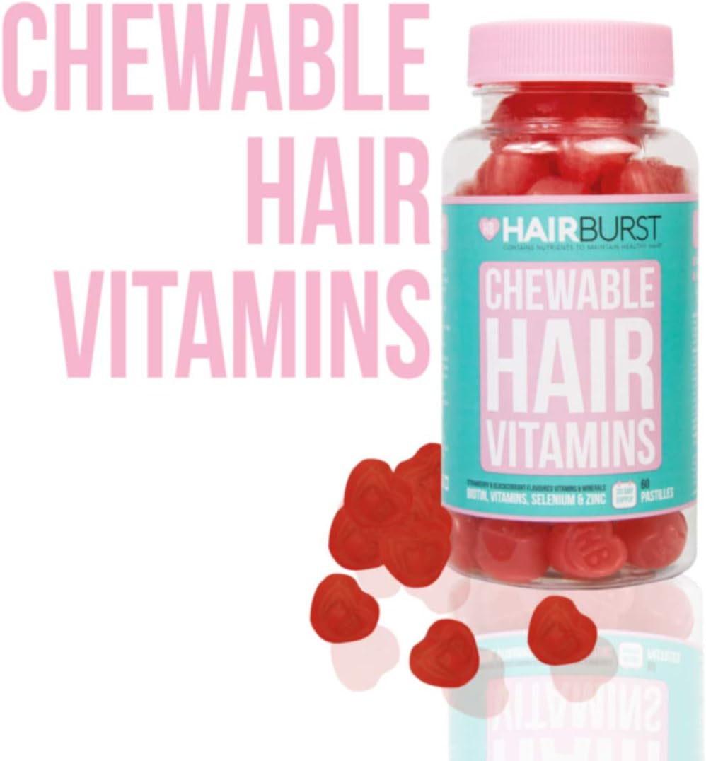 HAIRBURST Chewable Hair Growth Vitamins - Contains Biotin for Hair Growth - for Longer, Stronger 