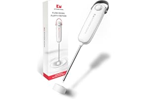 Kitchen Mama Electric Milk Frother Handheld - Mini Drink Mixer & Cold Foam Maker, Frother Wand for Coffee, Cappuccino, Lattes